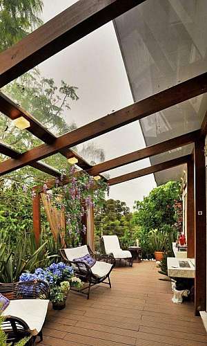 Telhado de vidro para varanda Telhado de vidro para varanda